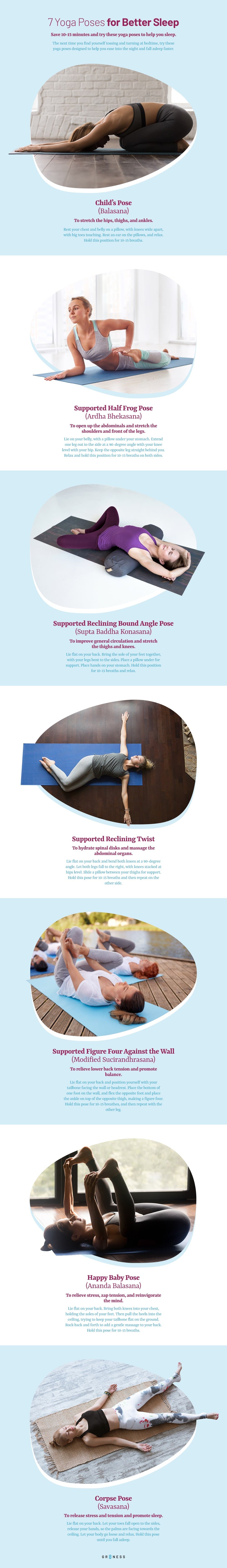 35 Yoga Poses to Help You Sleep Better [Infographic]