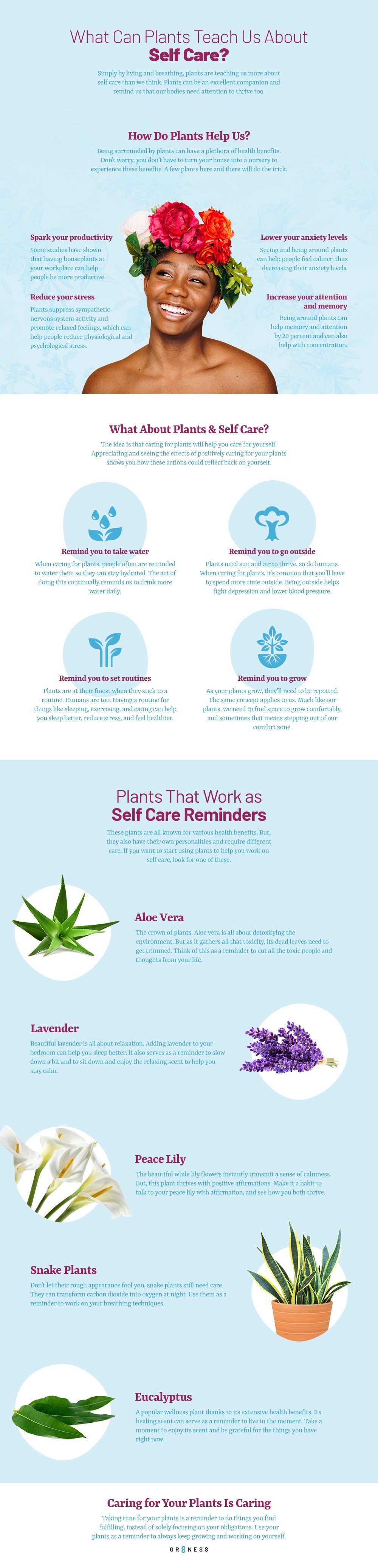 Self Care Ideas We Can Learn From Plants [Infographic]