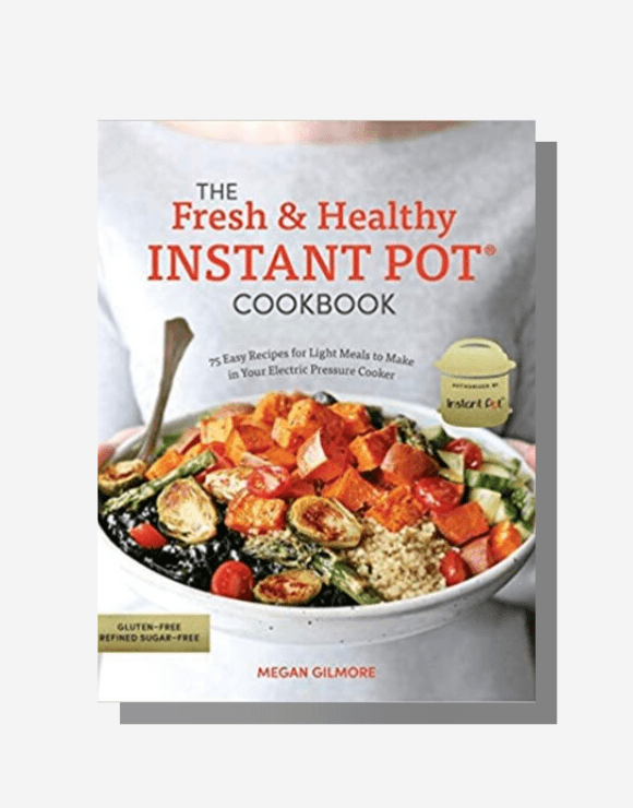Front cover of the healthy pressure cooker meals cook book 