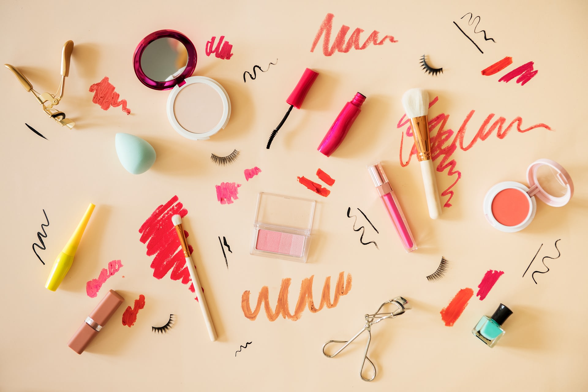 Stylish cosmetics, some of which may contain harmful ingredients