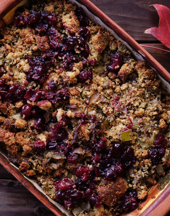 A pain of vegan stuffing for thanksgiving recipe