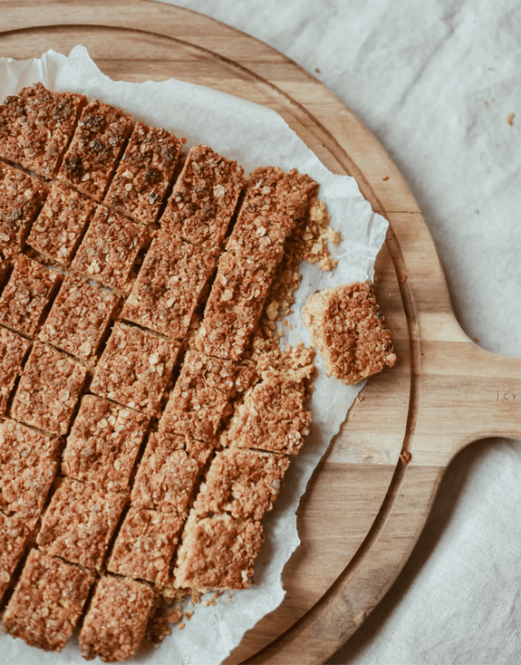 tray-baked oat bars that may contain food allergies