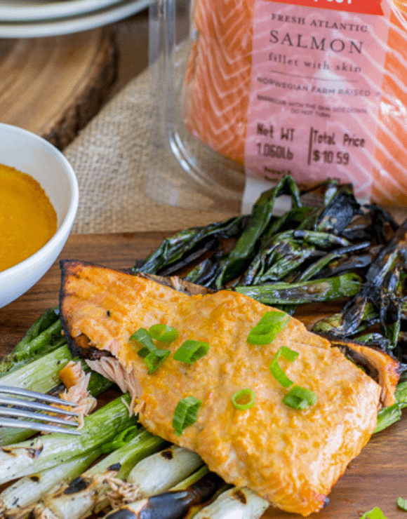 Grilled Carrot Miso Salmon from Trader Joe's