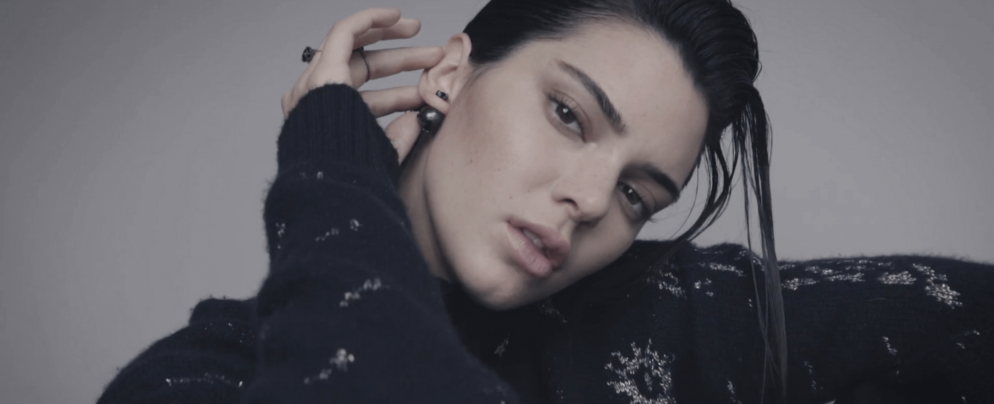 Kendall Jenner modeling for meditation