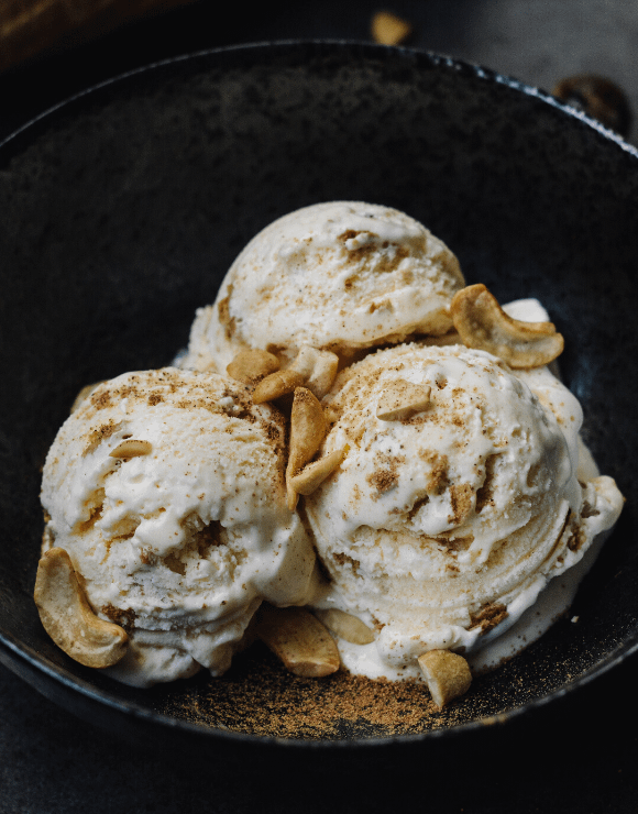 Low-calorie easy protein vanilla ice cream