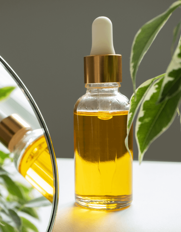 vitamin e oil in a bottle