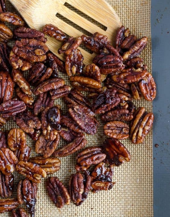 Glazed pecans, delicious and healthy!
