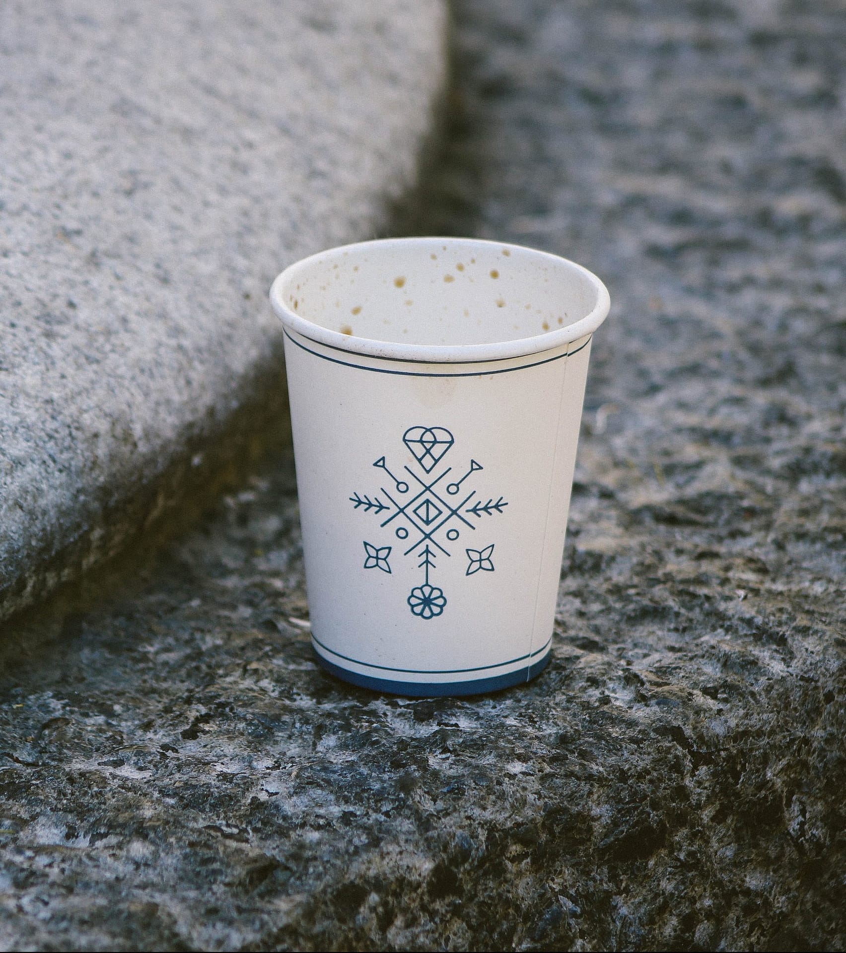 A small paper coffee cup that secretly contains plastic