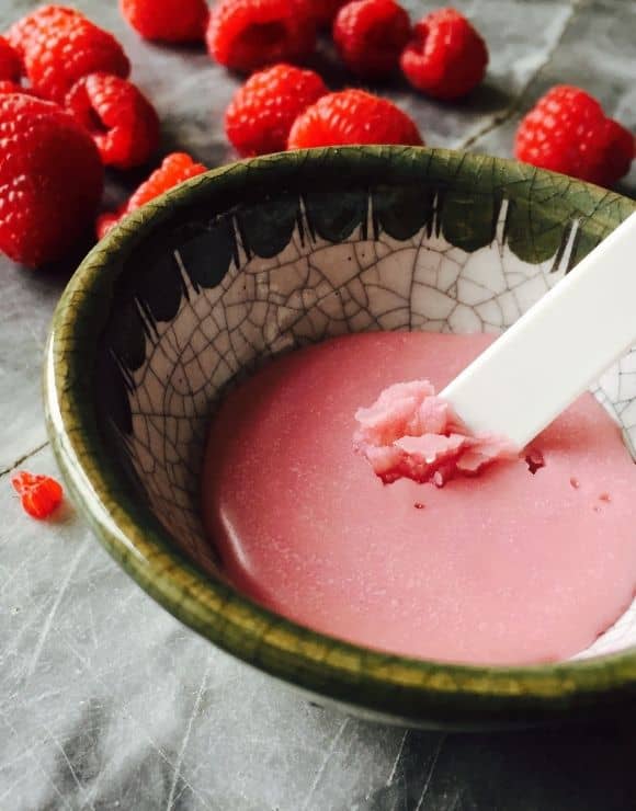 Raspberry lip balm that's good for your lips and your soul