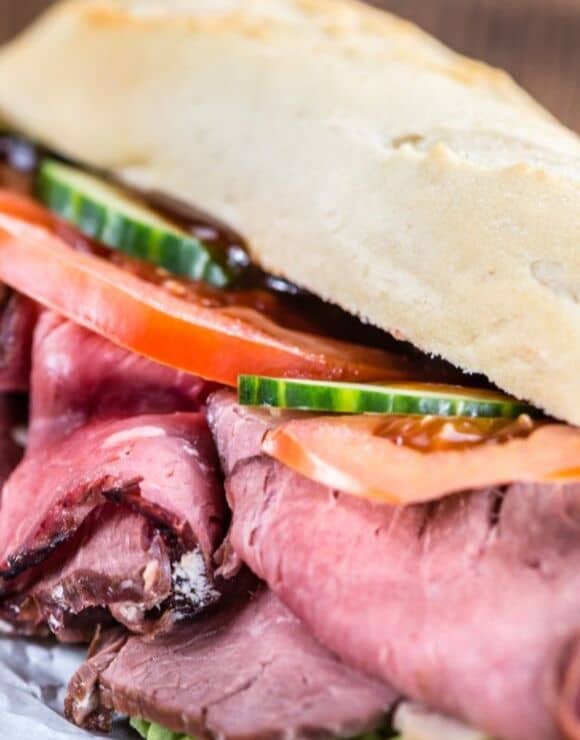 A delicious roast beef sandwich that isn't bad for you