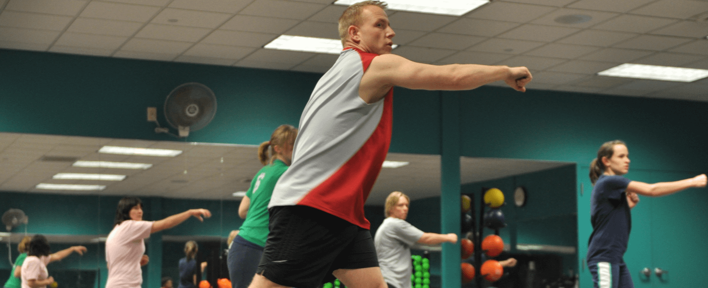Group workout class