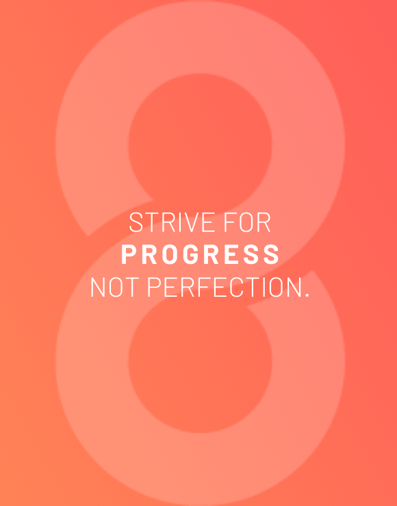 Motivational quote for striving for progress