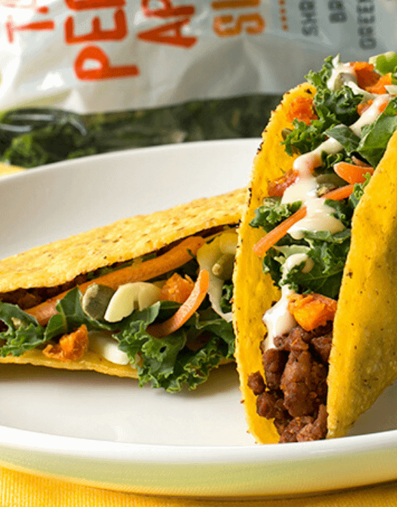 Trader Joe's Tahini, Pepita & Apricot Slaw Healthy Tacos