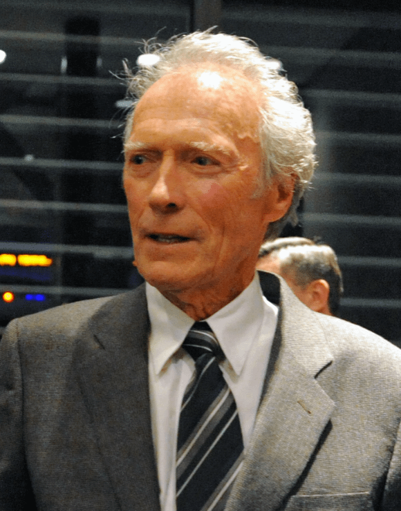 Clint Eastwood looking excited